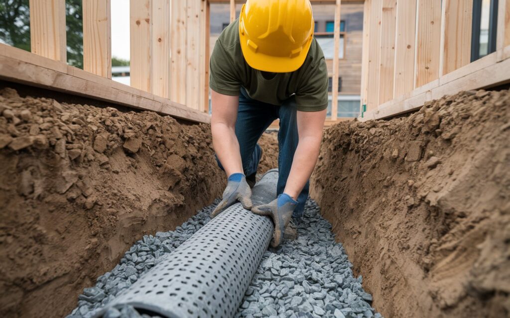 how to install a french drain