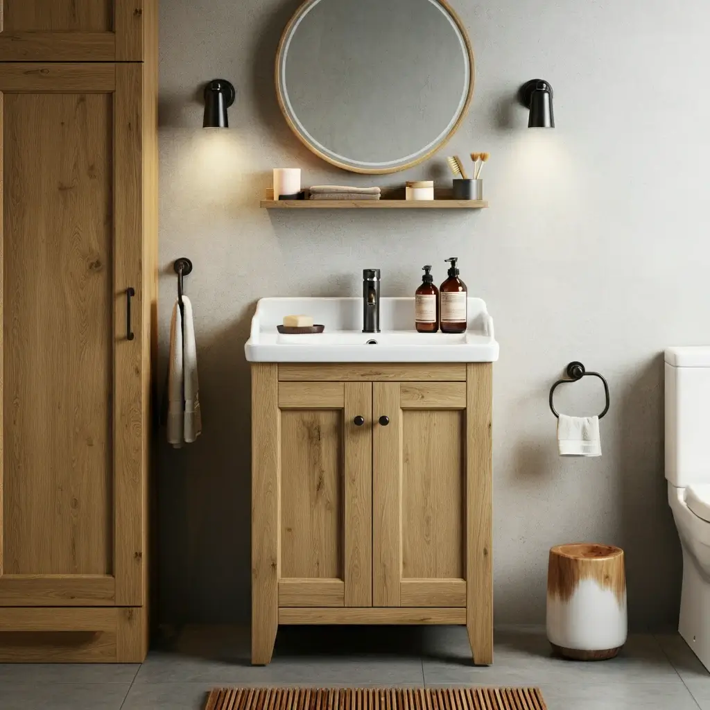 35 Narrow Bathroom Sink Ideas for Stylish Storage