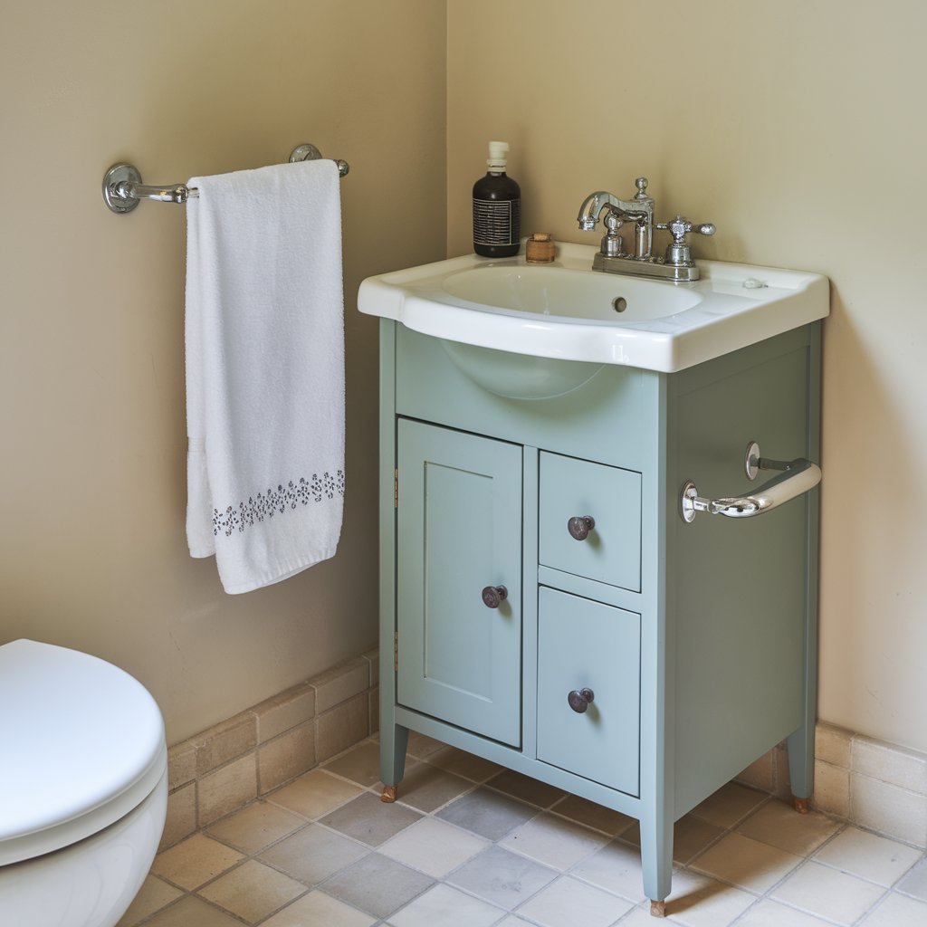 Small Bathroom Sink Cabinet