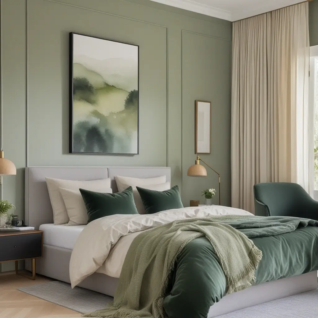 Sage Green Bedroom